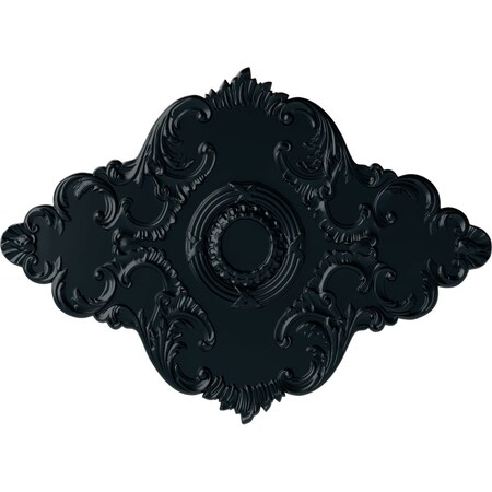 Ekena Millwork Piedmont Ceiling Medallion (Fits Canopies up to 6 1/2"), 67 1/8"W x 48 5/8"H x 1 7/8"P, Night Shade CM67PENSF